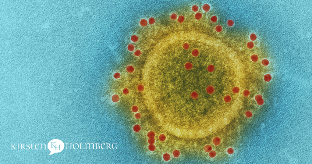 Image of coronavirus molecule. How can Christians respond to COVID-19?