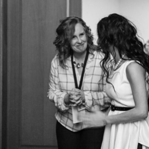 Kirsten backstage with TEDxBoise speaker Liyan Babayan