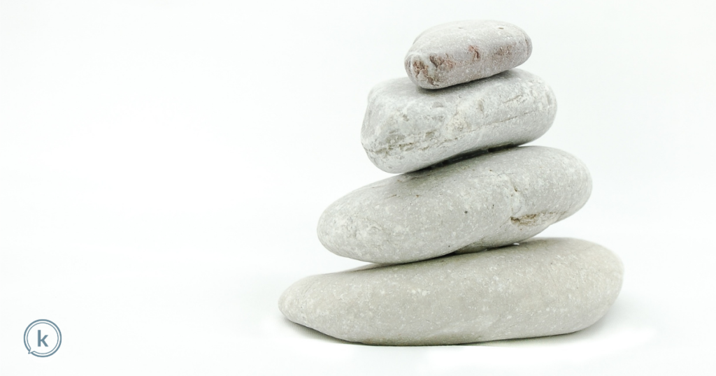 Four stones stacked